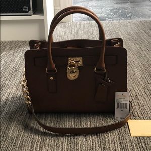 Michael Kors Hamilton EE Satchel leather purse
